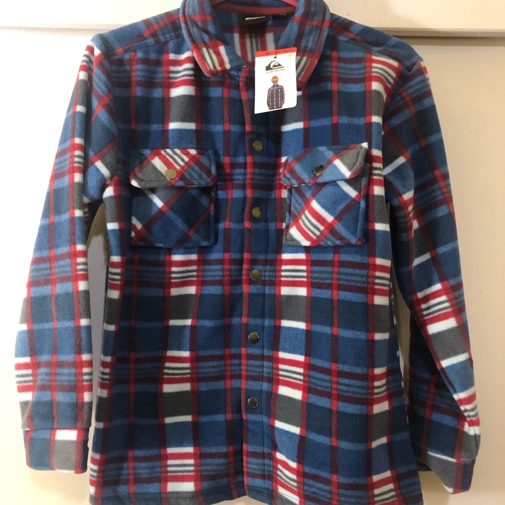 Plaid Kids Shirt - Blue and Red